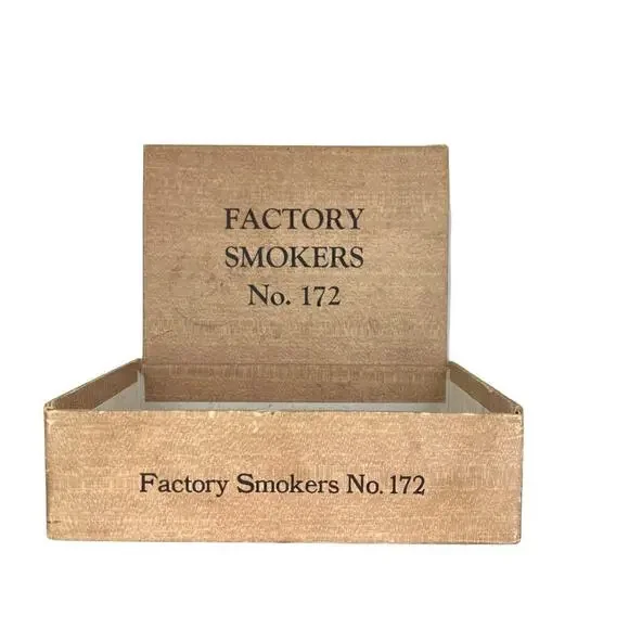 Vintage Factory Smokers No. 172 Cigar Box 1970s - Picture 10 of 10